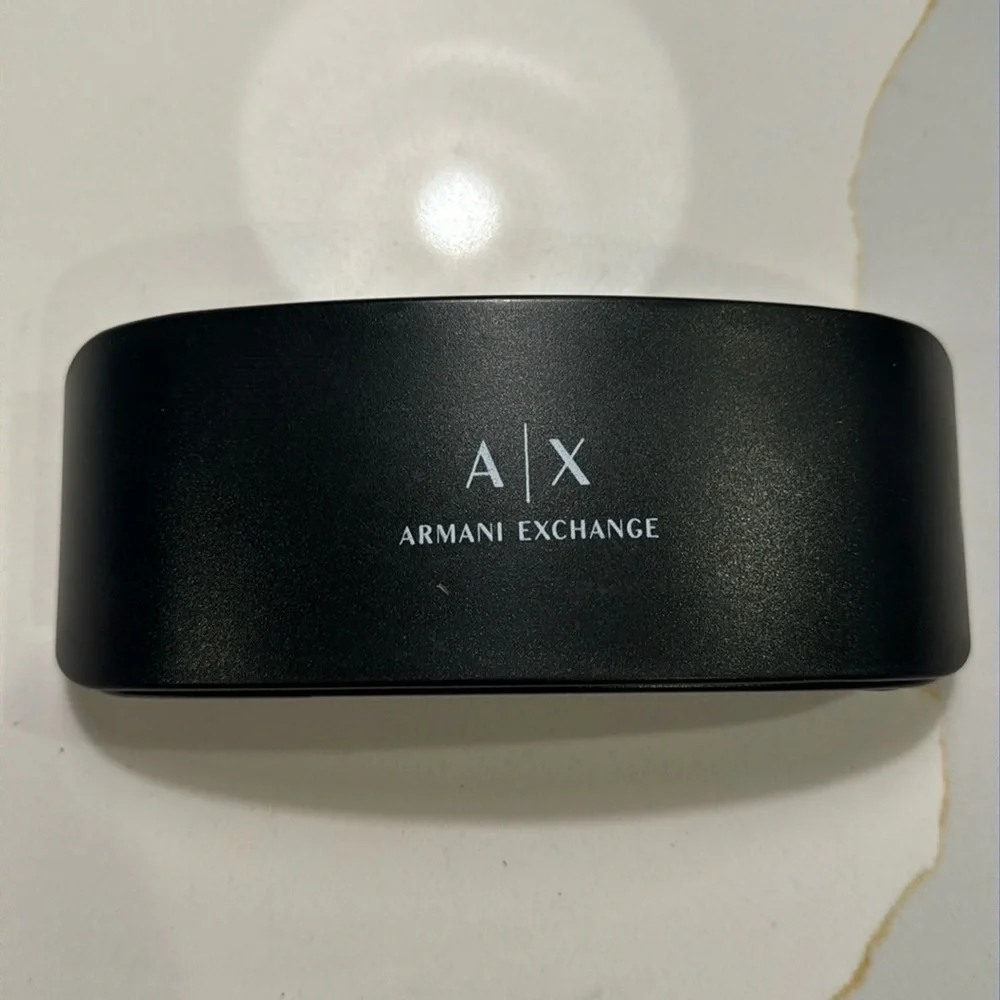 ARMANI Exchange A/X Sunglasses Eyeglass Hard Shell Case Holder Carrier Black